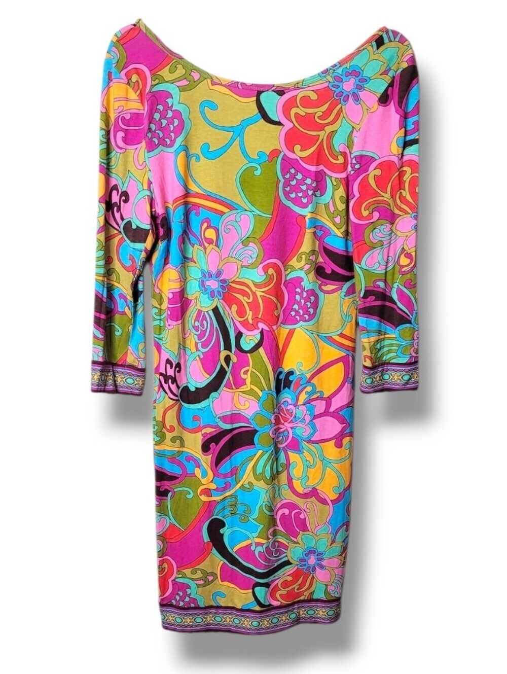 Trina Turk Colorful Mini Shift Dress